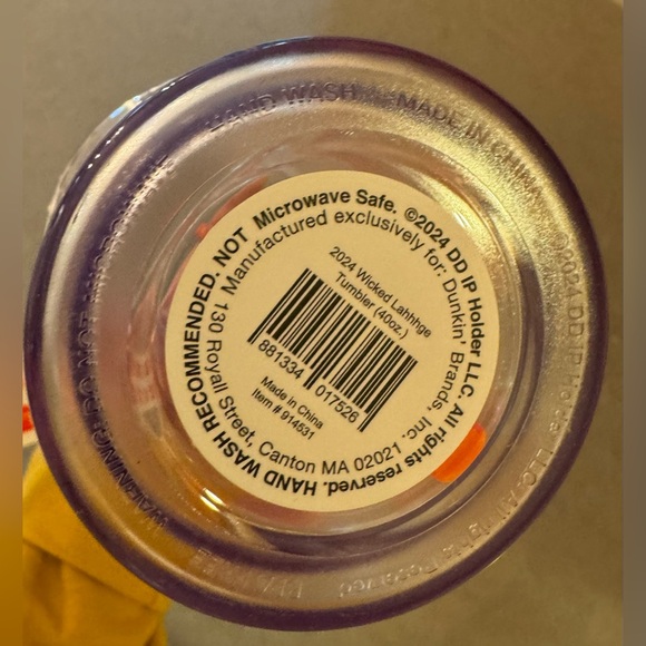 NEW RELEASE Dunkin’ 2024 Wicked Lahhhge Tumbler 40oz NWT - DON'T WAIT! - Picture 4 of 4